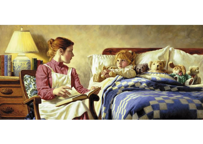 Bedtime Stories Painting By Greg Olsen Pixels, 49% OFF