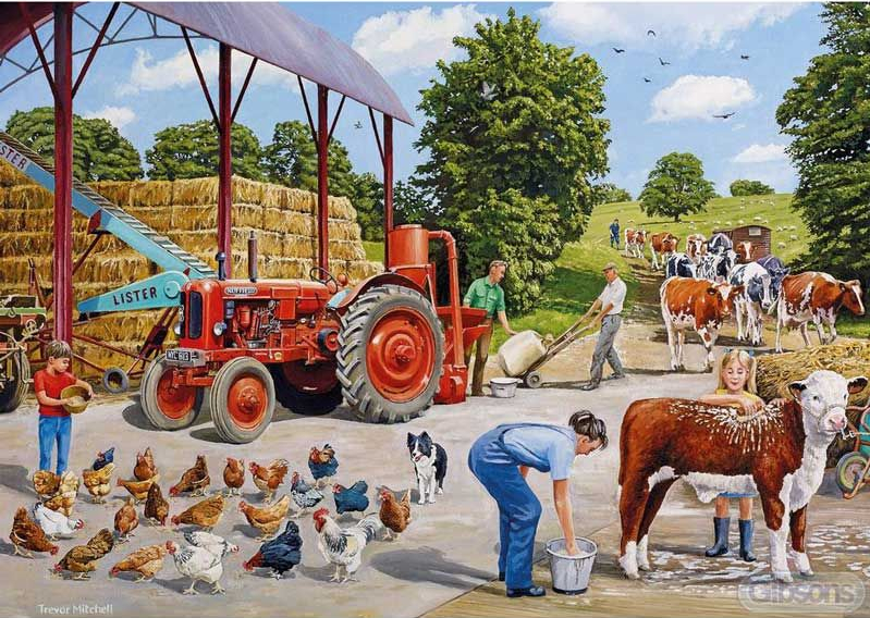 A Busy Farmyard 500 pcs Mitchell