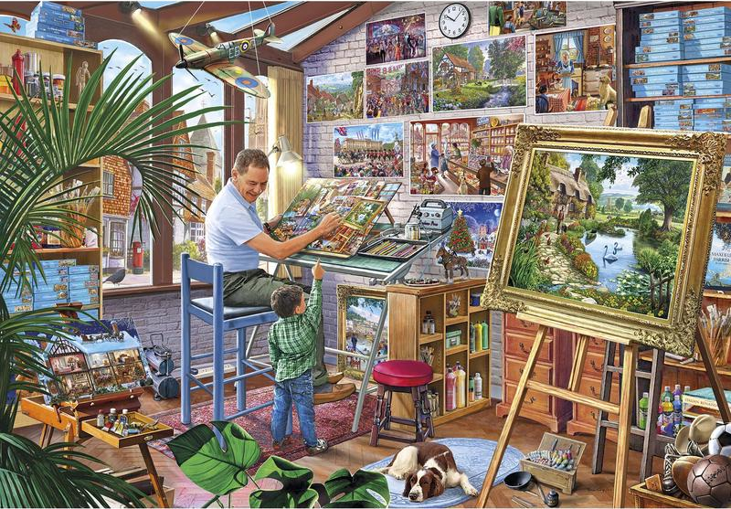 500 Pieces Gibsons Octagon Garage Jigsaw Puzzle G3089